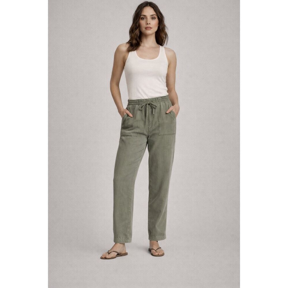 Sanctuary Tencel Jogger Pants Womens Medium Olive Green Drawstring